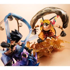MegaHouse G.E.M. Series Remix Naruto Shippuden Uzumaki Fujin & Sasuke Uchiha Raijin SET PVC Figure (Completed) -KURAMA TOYS Sales Store 003 29360.1494390618
