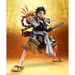 MegaHouse Portrait.Of.Pirates One Piece KABUKI EDITION Monkey D Luffy Second Performance -KURAMA TOYS Sales Store 004 71058.1507539519