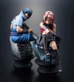 MegaHouse Chess Piece Collection R Premium NARUTO Shippuden Sasuke And Haruno Sakura SET -KURAMA TOYS Sales Store 005 95417.1464947277