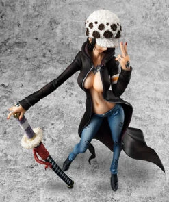 MegaHouse Portrait.Of.Pirates One Piece "I.R.O" Trafalgar Law 1/8 PVC Figure -KURAMA TOYS Sales Store 006 26908.1456825233