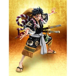 MegaHouse Portrait.Of.Pirates One Piece KABUKI EDITION Monkey D Luffy Second Performance -KURAMA TOYS Sales Store 007 35054.1507539519