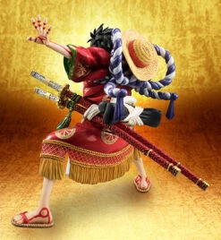 MegaHouse Portrait.Of.Pirates One Piece KABUKI EDITION Monkey D Luffy 1/8 PVC Figure -KURAMA TOYS Sales Store 008 63884.1456823400