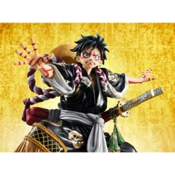 MegaHouse Portrait.Of.Pirates One Piece KABUKI EDITION Monkey D Luffy Second Performance -KURAMA TOYS Sales Store 008 91921.1507539519