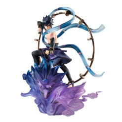 MegaHouse G.E.M. Series Remix Naruto Shippuden Uzumaki Fujin & Sasuke Uchiha Raijin SET PVC Figure (Completed) -KURAMA TOYS Sales Store 015 43057.1494390618