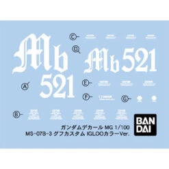 Bandai MG 1/100 MS-07B3 Gouf Custom (Gravity Front Image Color Ver.) Plastic Model 10 Bandai MG 1/100 MS-07B3 Gouf Custom (Gravity Front Image Color Ver.) Plastic Model -KURAMA TOYS Sales Store 1000114334 8 90534.1492677087