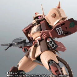 Bandai Robot Spirit Side MS MS-06D Zaku Desert Type Caracal Corps Ver. A.N.I.M.E. Action Figure