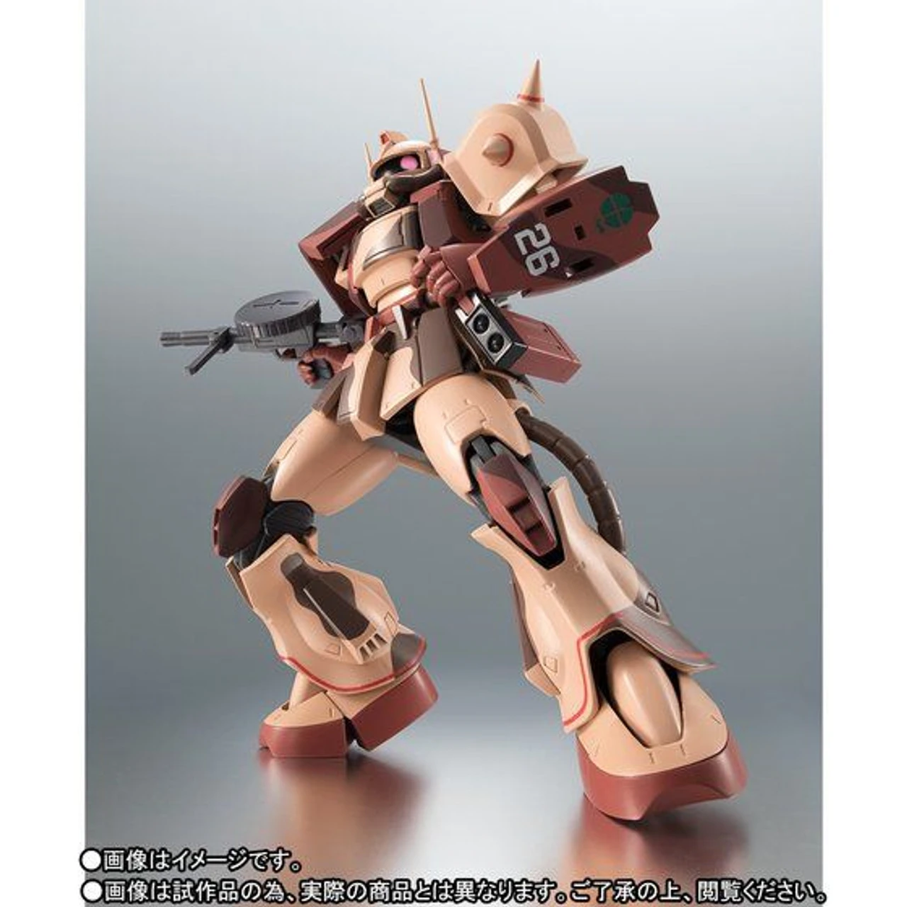 Bandai Robot Spirit Side MS MS-06D Zaku Desert Type Caracal Corps Ver. A.N.I.M.E. Action Figure 2 Bandai Robot Spirit Side MS MS-06D Zaku Desert Type Caracal Corps Ver. A.N.I.M.E. Action Figure - Image 2