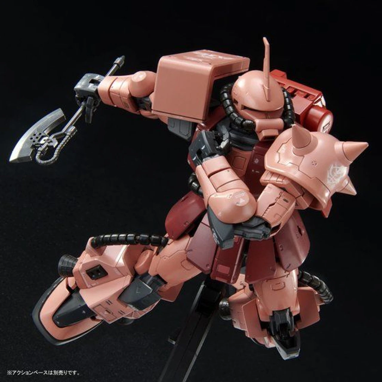 Bandai RG 1/144 High Mobility Type Zaku II (Team Monstor Custom) Plastic Model ( DEC 2021 ) 6 Bandai RG 1/144 High Mobility Type Zaku II (Team Monstor Custom) Plastic Model ( DEC 2021 ) - Image 6