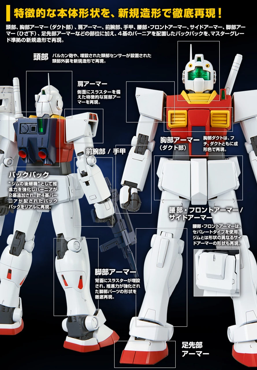 Bandai MG 1/100 RMS-179 GM II Plastic Model Kit ( MAY 2017 ) 2 Bandai MG 1/100 RMS-179 GM II Plastic Model Kit ( MAY 2017 ) - Image 2