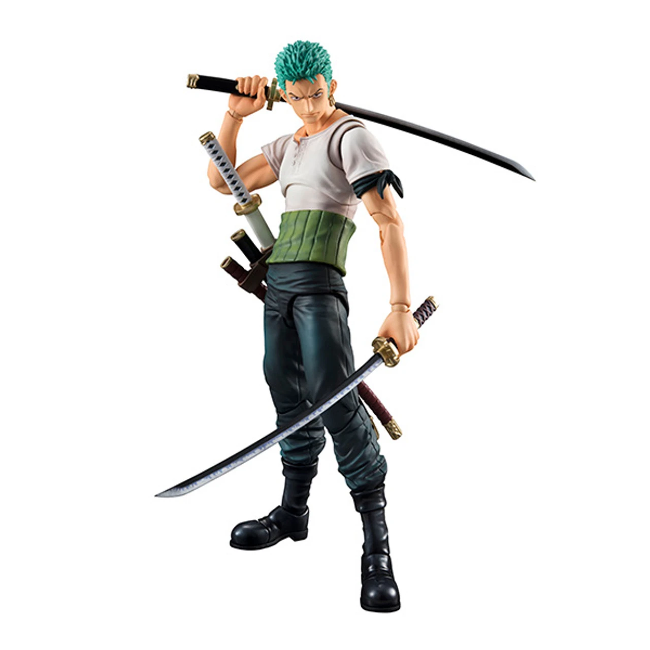 MegaHouse Variable Action Heroes One Piece Series Roronoa Zoro Past Blue W/Bonus Action Figure 2 MegaHouse Variable Action Heroes One Piece Series Roronoa Zoro Past Blue W/Bonus Action Figure - Image 2