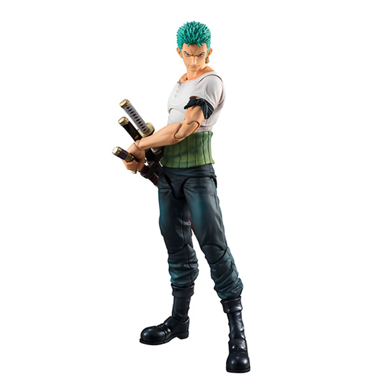 MegaHouse Variable Action Heroes One Piece Series Roronoa Zoro Past Blue W/Bonus Action Figure 3 MegaHouse Variable Action Heroes One Piece Series Roronoa Zoro Past Blue W/Bonus Action Figure - Image 3