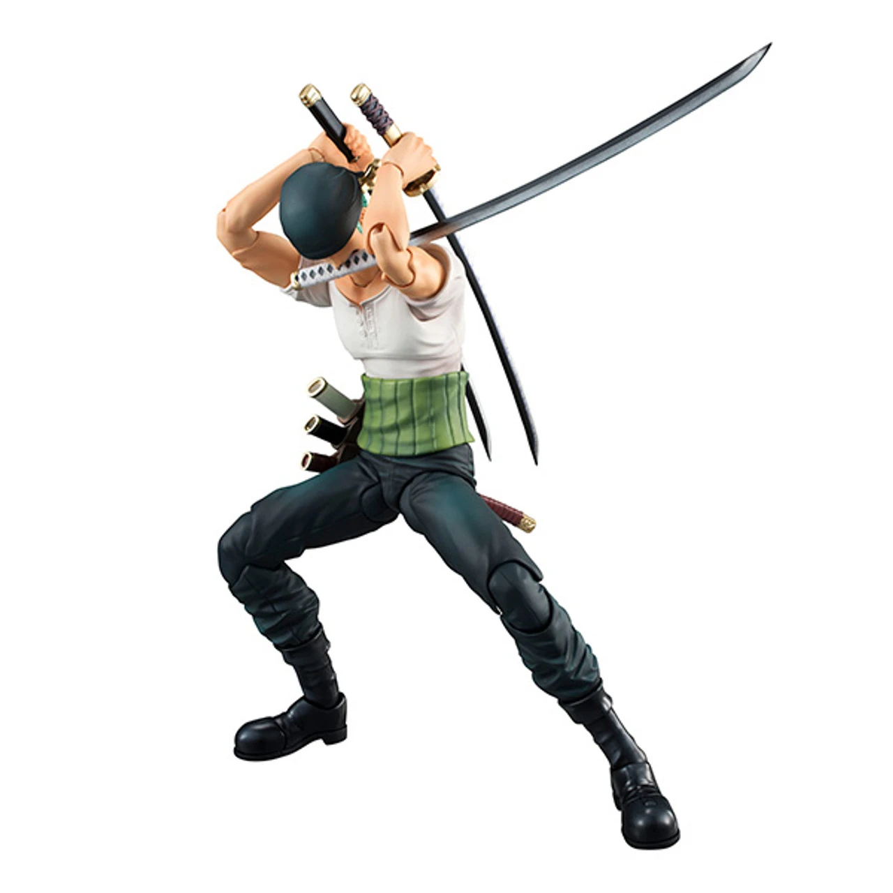 MegaHouse Variable Action Heroes One Piece Series Roronoa Zoro Past Blue W/Bonus Action Figure 7 MegaHouse Variable Action Heroes One Piece Series Roronoa Zoro Past Blue W/Bonus Action Figure - Image 7