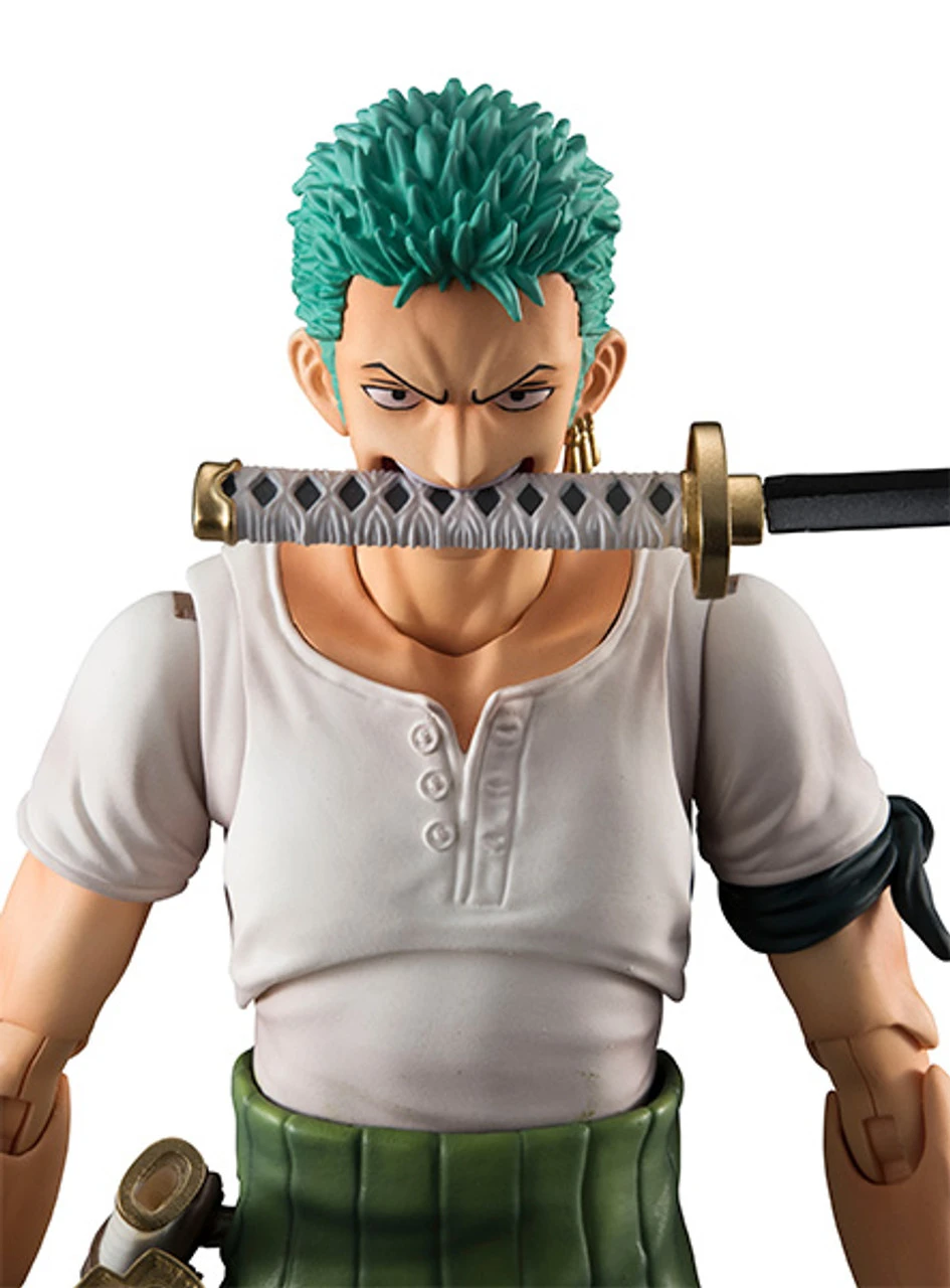 MegaHouse Variable Action Heroes One Piece Series Roronoa Zoro Past Blue W/Bonus Action Figure 12 MegaHouse Variable Action Heroes One Piece Series Roronoa Zoro Past Blue W/Bonus Action Figure - Image 12