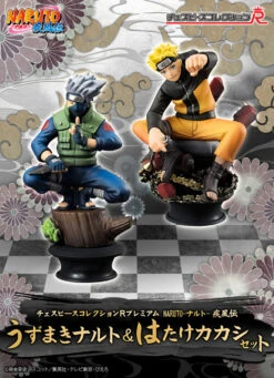 MegaHouse Chess Piece Collection R Premium NARUTO Shippuden Uzumaki & Hatake Kakashi SET -KURAMA TOYS Sales Store main 33200.1464946875