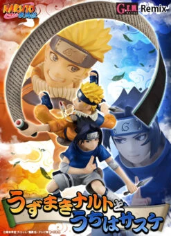 MegaHouse G.E.M. Series Remix Naruto Shippuden Uzumaki Naruto & Sasuke PVC Figure