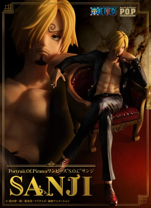 MegaHouse Portrait.Of.Pirates One Piece S.O.C SanJi 1/8 PVC Figure -KURAMA TOYS Sales Store main 50362.1459496197
